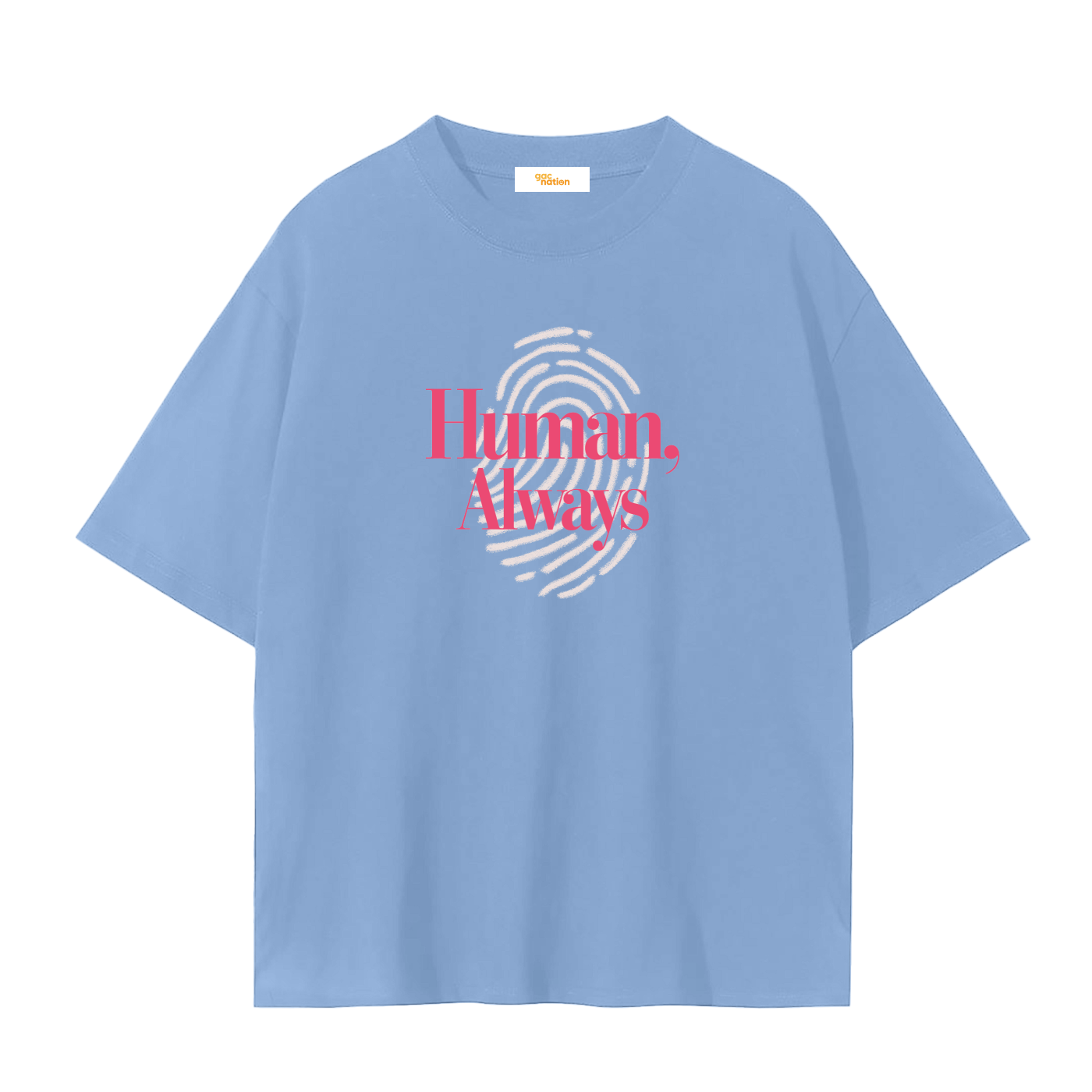 Human Tee - sky blue