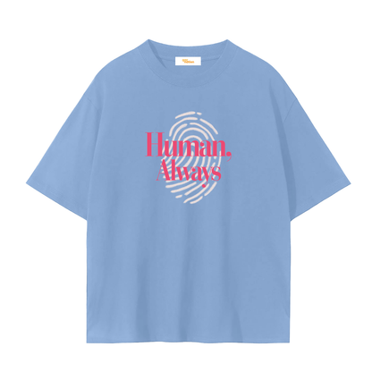 Human Tee - sky blue