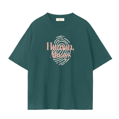 Human Tee - dark green