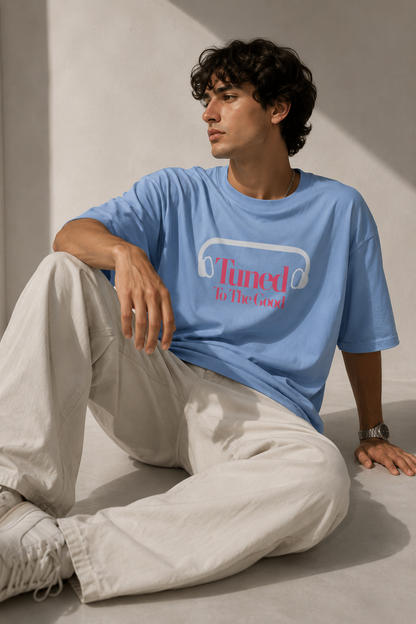 Tuned Tee - sky blue