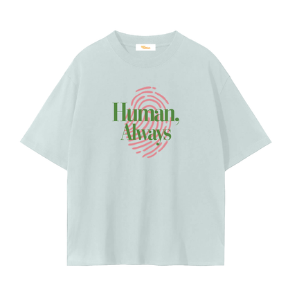 Human Tee - light green