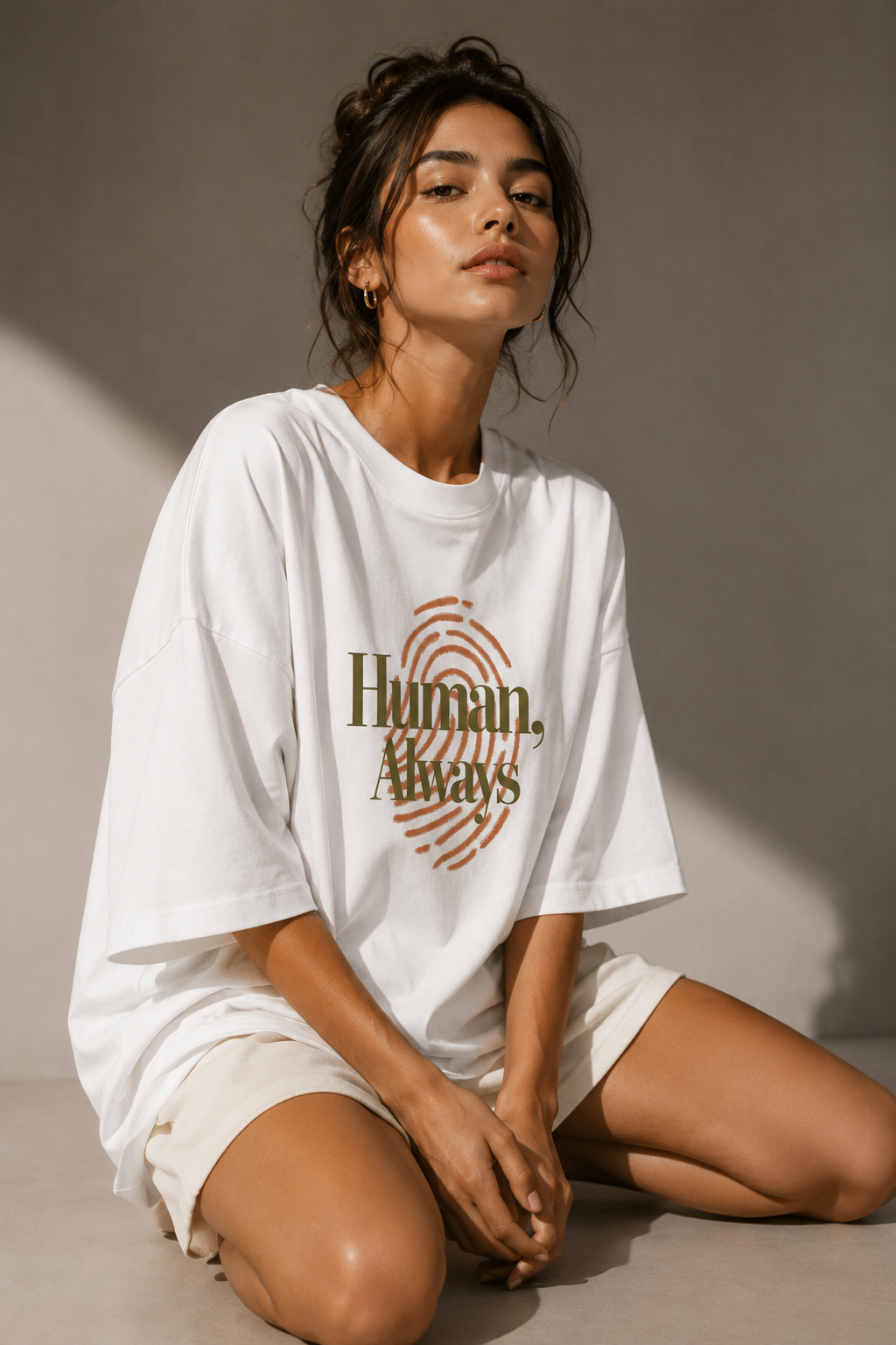 Human Tee - white