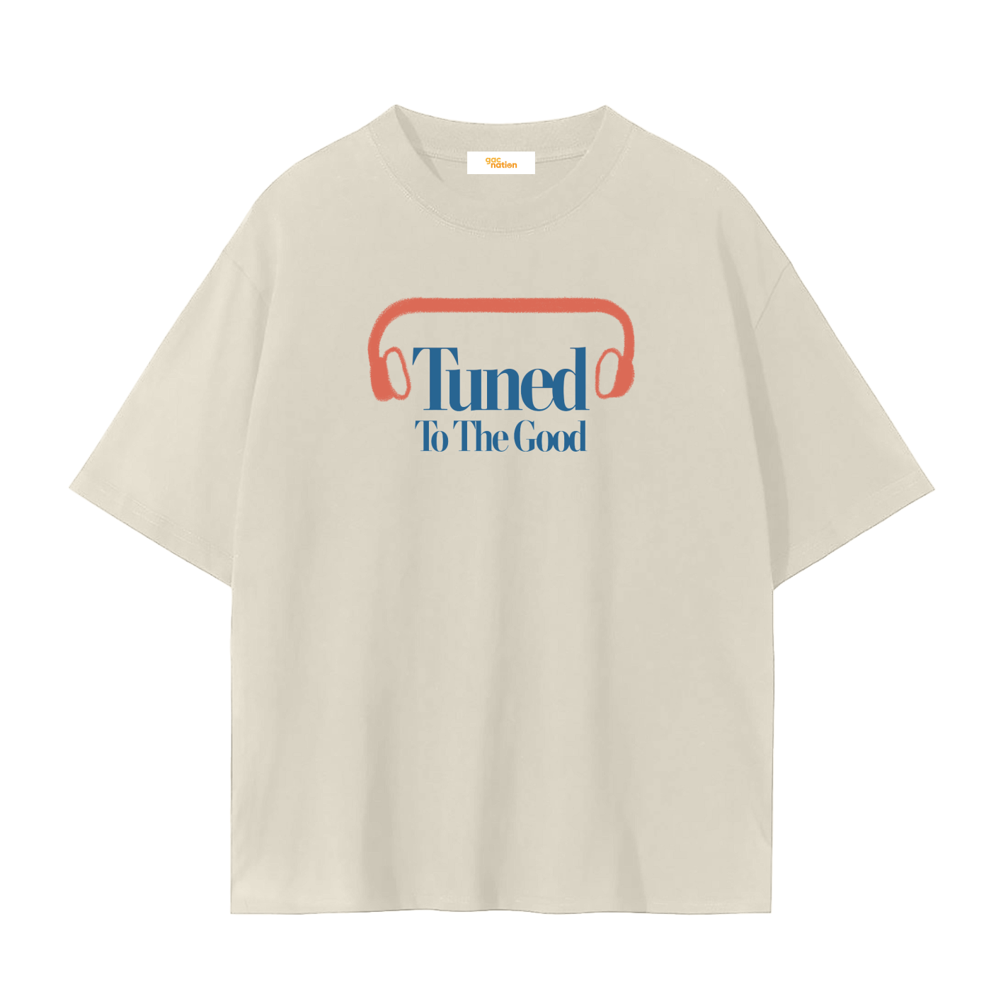 Tuned Tee - mild apricot
