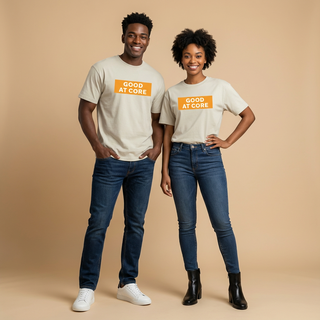 Core Signature T-Shirt - coffee talk energy