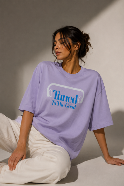 Tuned Tee - lavender