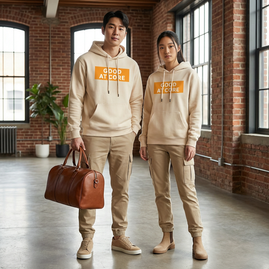 Core Signature Hoodie - coffee talk energy