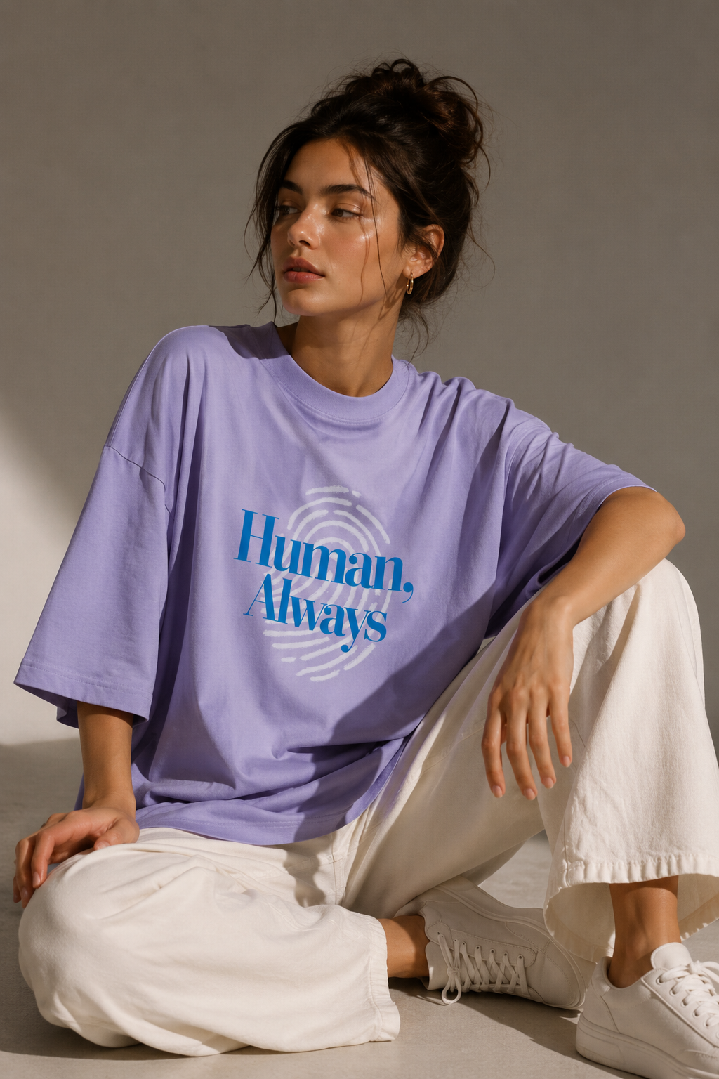 Human Tee - lavender