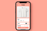 mobile order t-shirt order background color #E99896