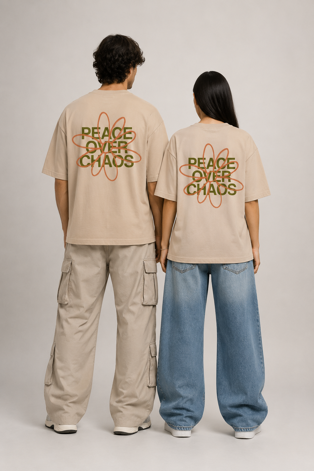 Peace Tee -  Camel