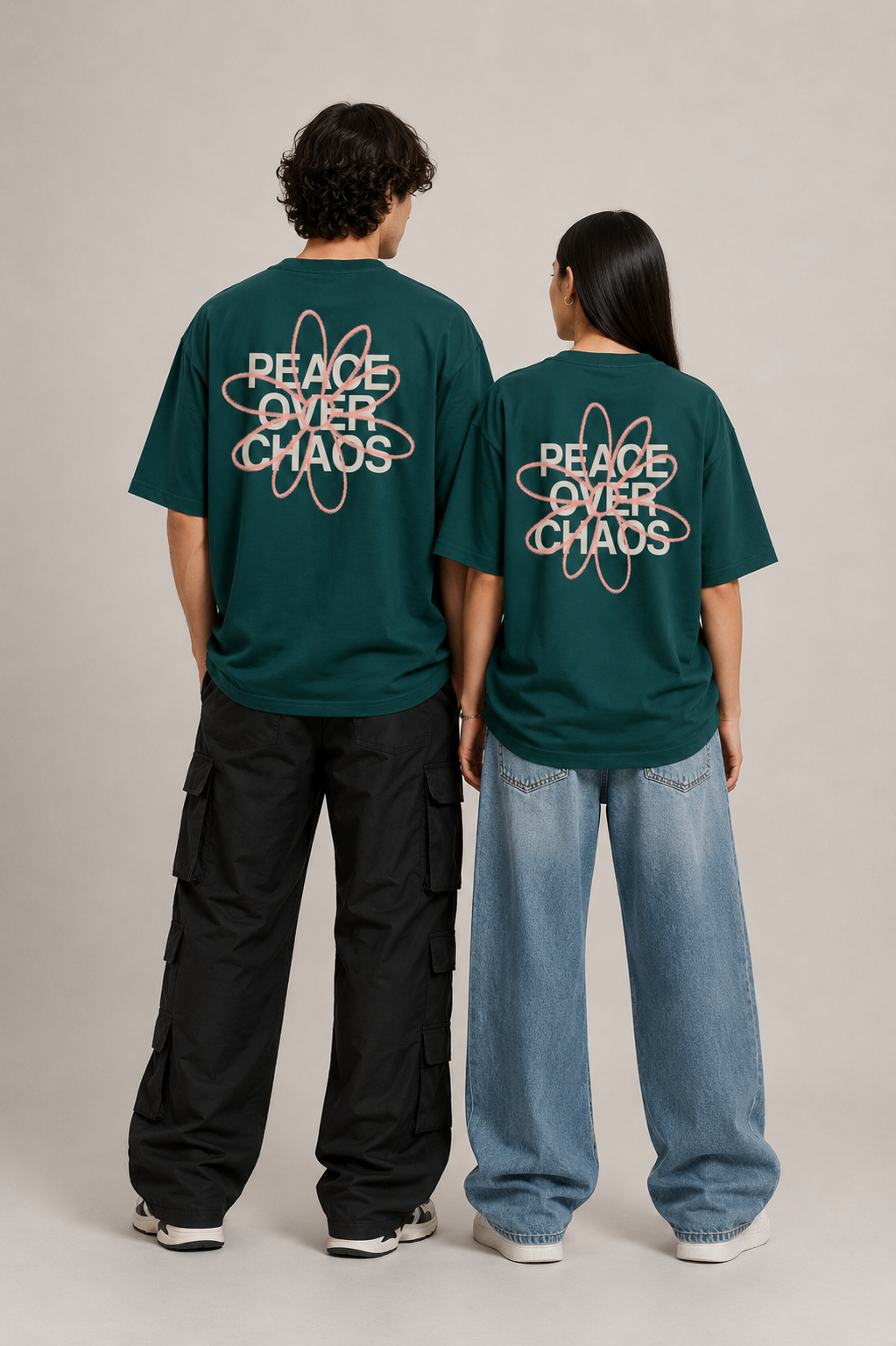 Peace Tee - Dark Green