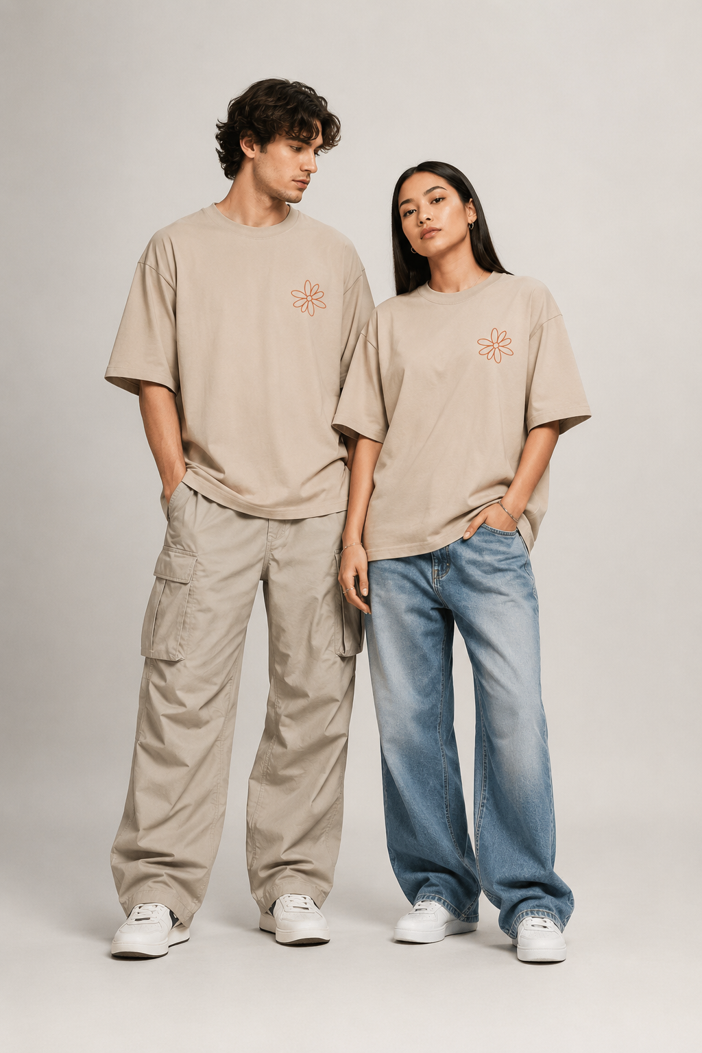 Peace Tee -  Camel