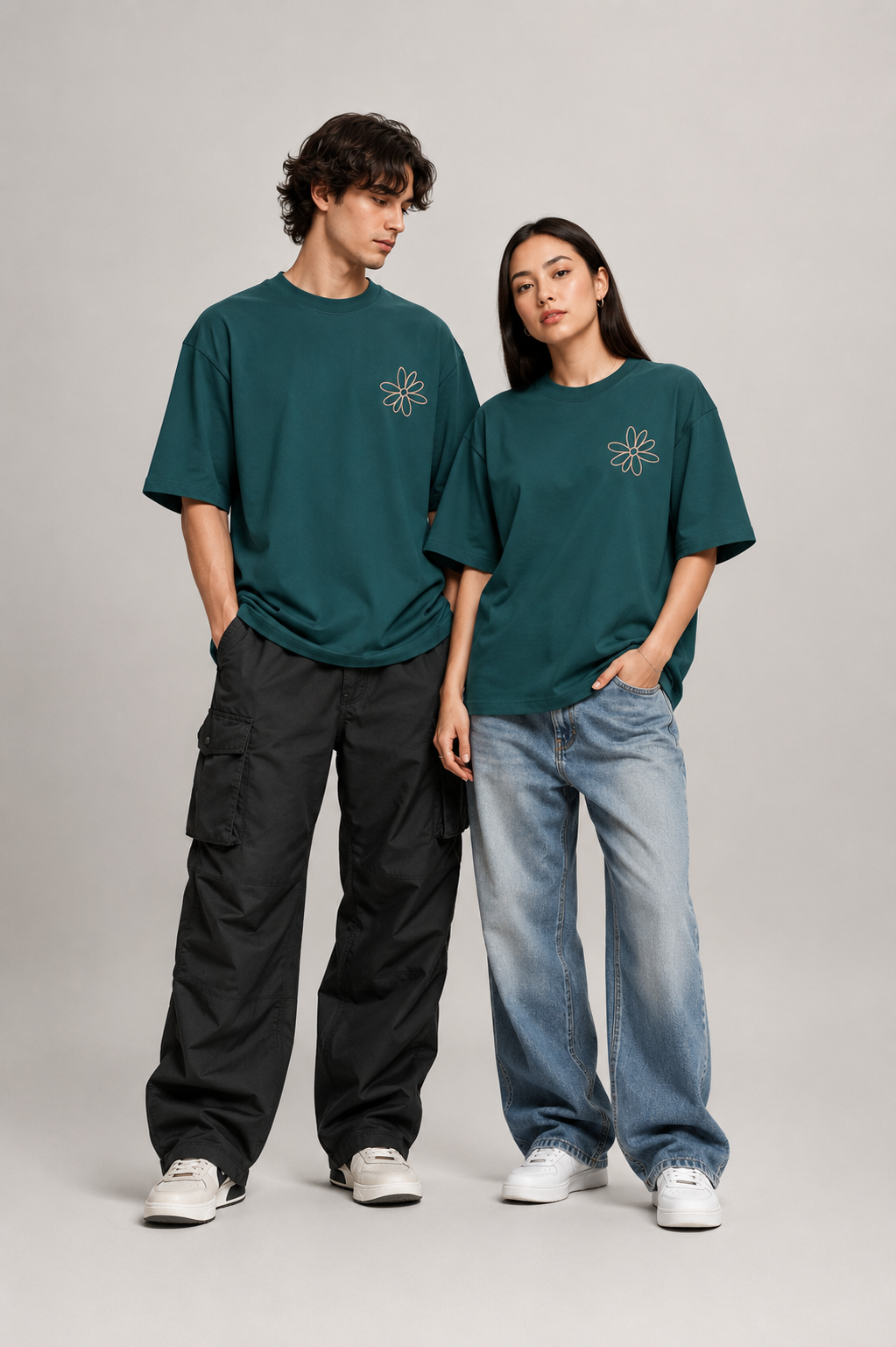Peace Tee - Dark Green