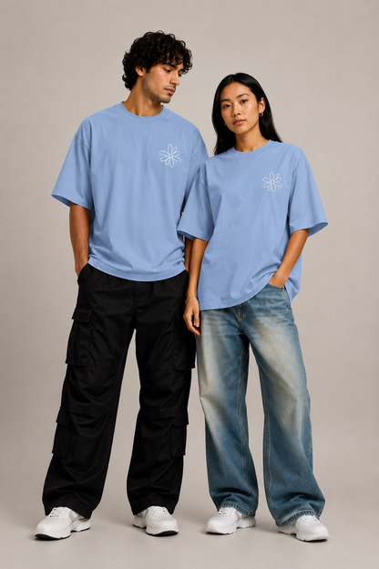 Peace Tee - Sky Blue