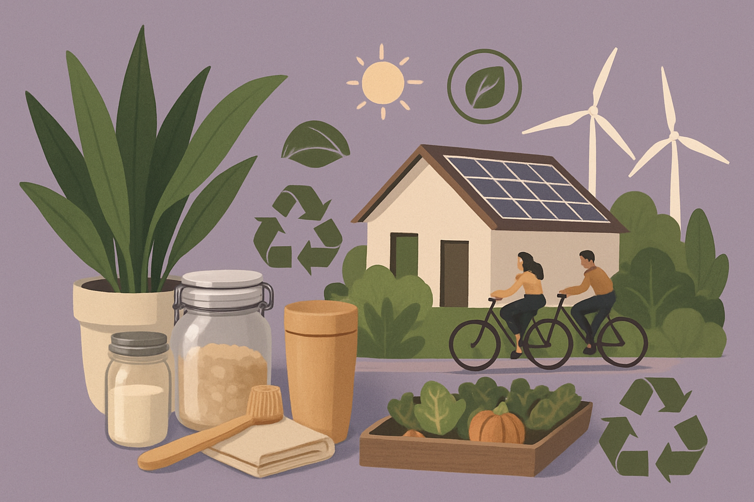 sustainable image, use this background #9791AB