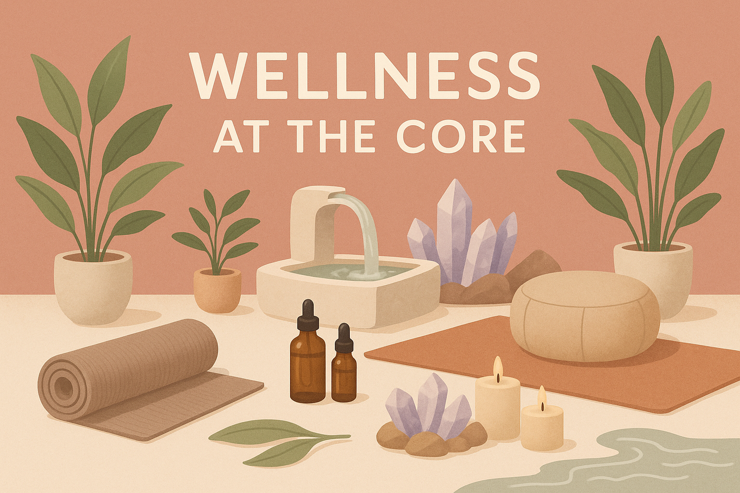 Wellness at the core picture, use this color for background #E99896